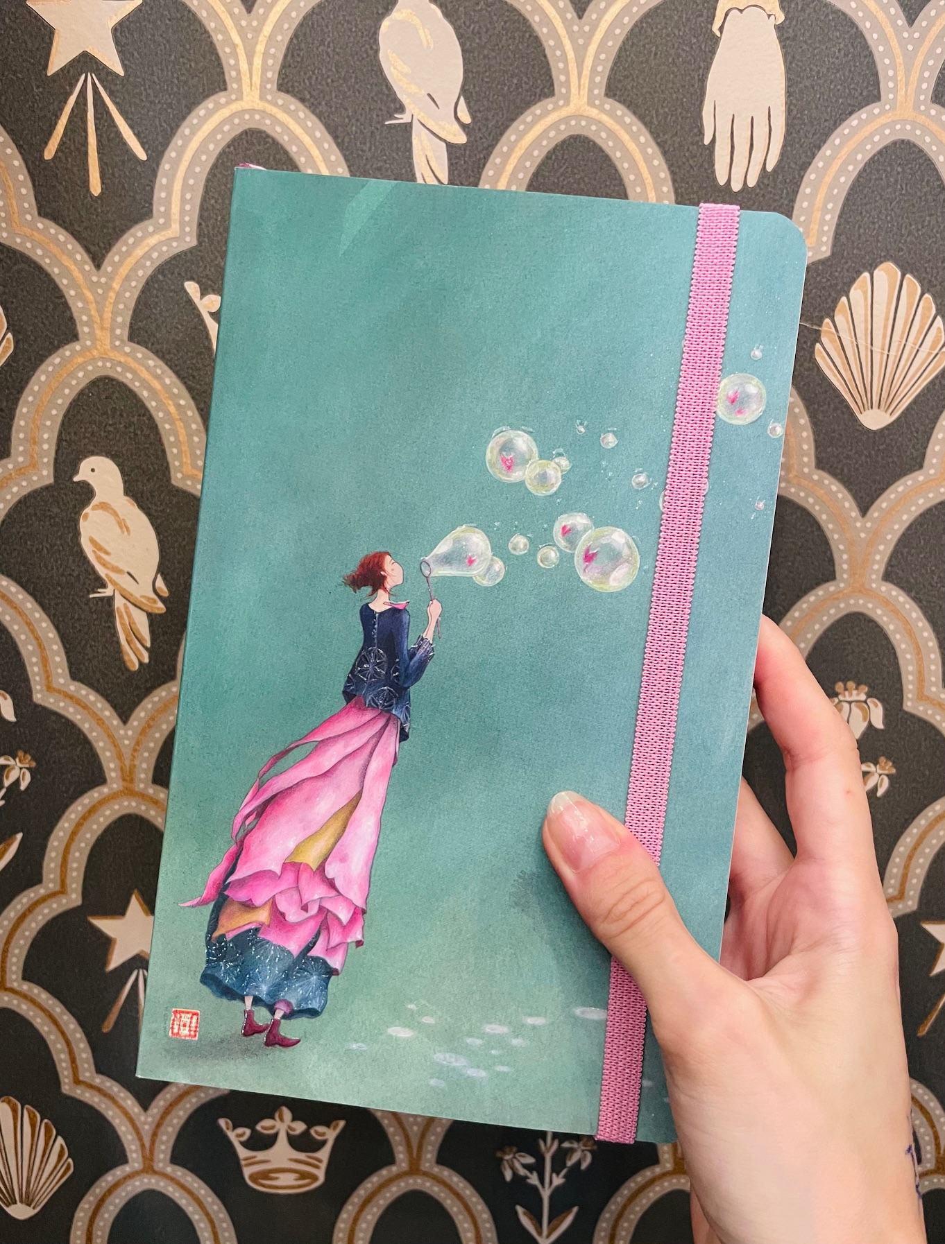 Cuaderno Gaelle pompas 13x21