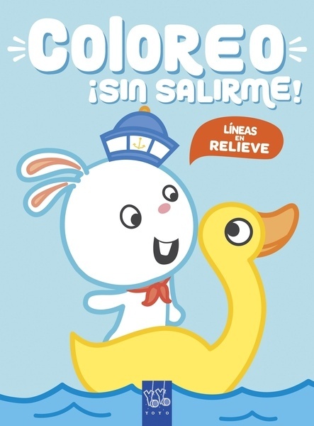 Coloreo ¡sin salirme! Conejo "Líneas en relieve"