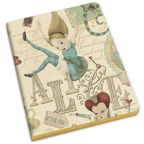 Cuaderno Alicia A6 borde dorado