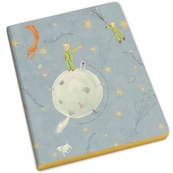 Cuaderno Principito A5 borde dorado