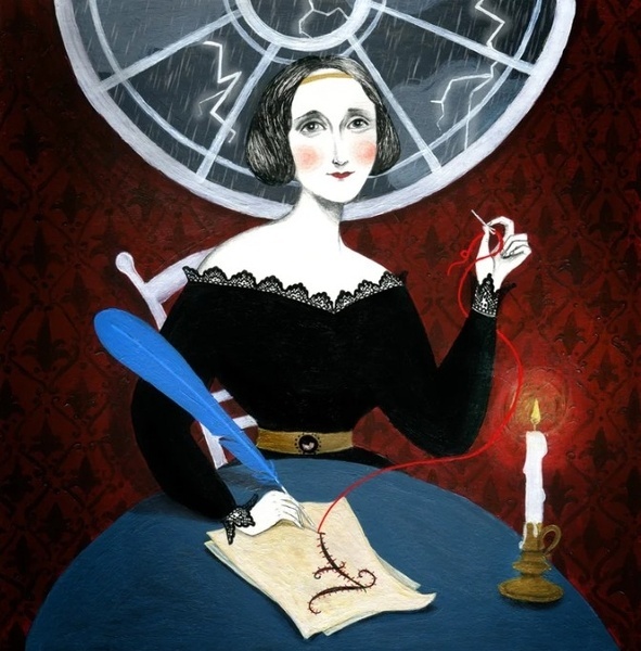 Lámina Marta Ponce Mary Shelley - 20x20