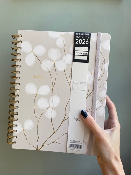 Agenda anual 2026 beige