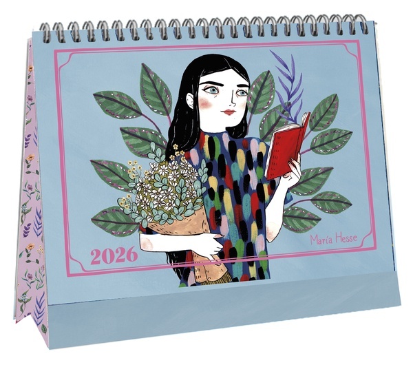 Calendario de mesa 2026 María Hesse