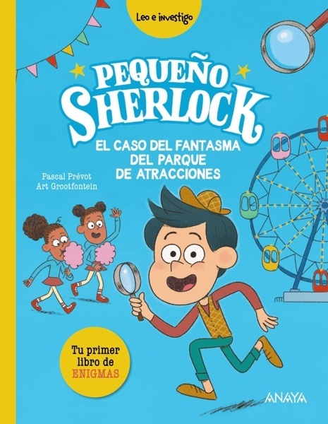 Pequeño Sherlock: El caso del fantasma del parque de atracciones 'Tu primer libro de enigmas'