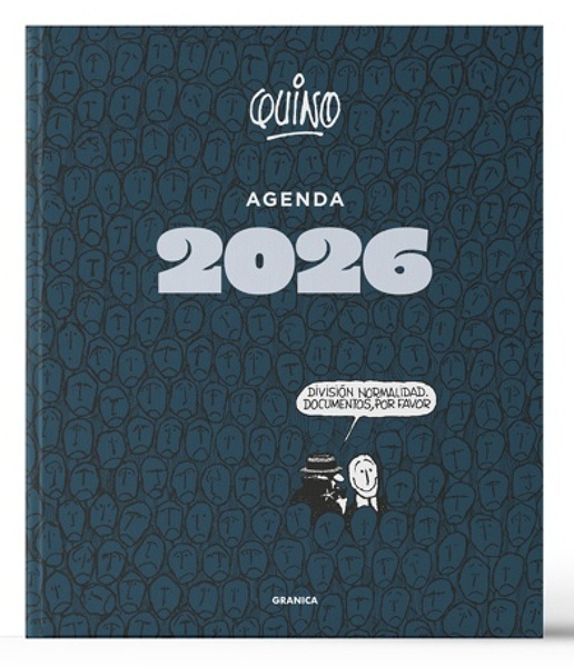 Quino 2026 Agenda Encuadernada negra