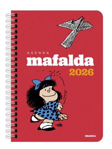 Mafalda 2026, Agenda Anillada Columnas Roja