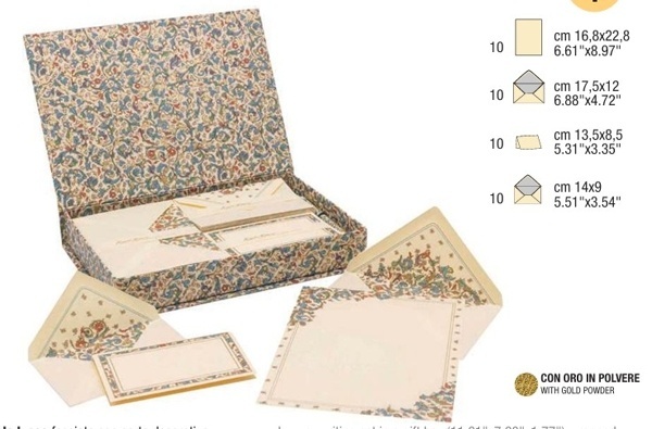 Caja amterial para cartas Medicea