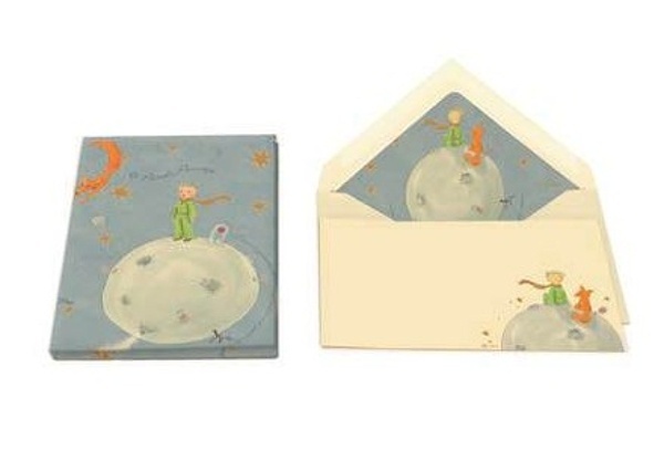 Pack 5 tarjetas y 5 sobres Principito (10x15 cm)