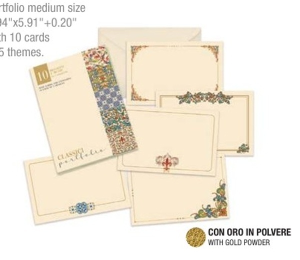 Pack 5 tarjetas y 5 sobres Classici (10x15 cm)