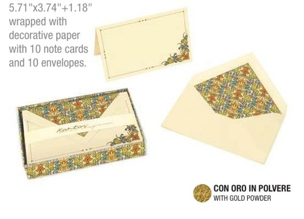 Pack 10 tarjetas y sobres Flores (9x14)