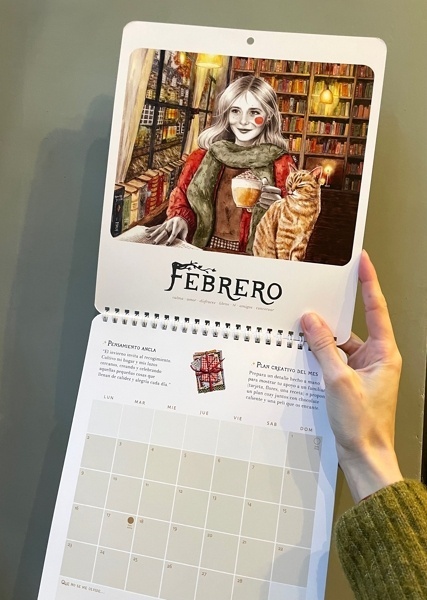 Calendario 2026 Cari Illustration