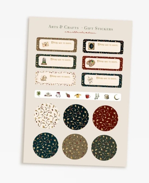 Set de pegatinas para regalo