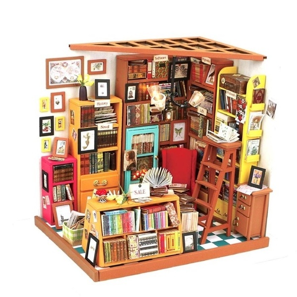 Maqueta Estudio con libros