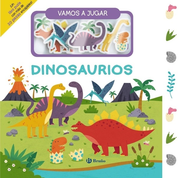 Vamos a jugar. Dinosaurios '¡Un libro puzle con más de 20 piezas encajables!'