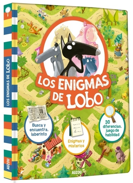 Los enigmas de Lobo. Busca y encuentra y laberinto