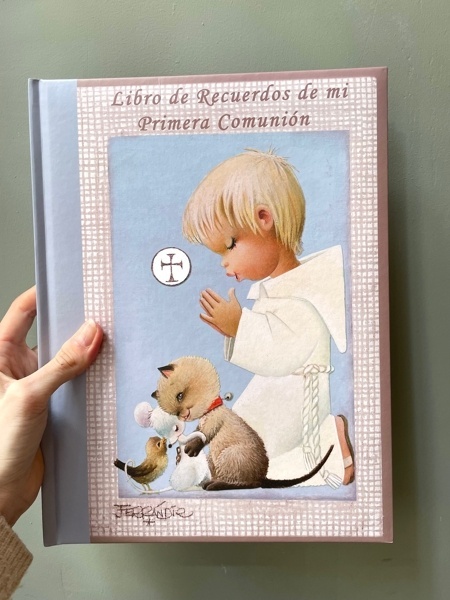 Libro primera comunión niño