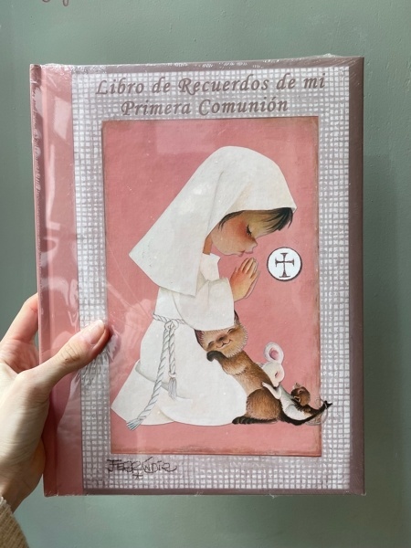 Libro primera comunión niña