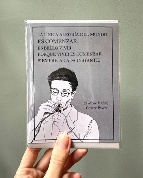 Tarjeta Cesare Pavese (con sobre)