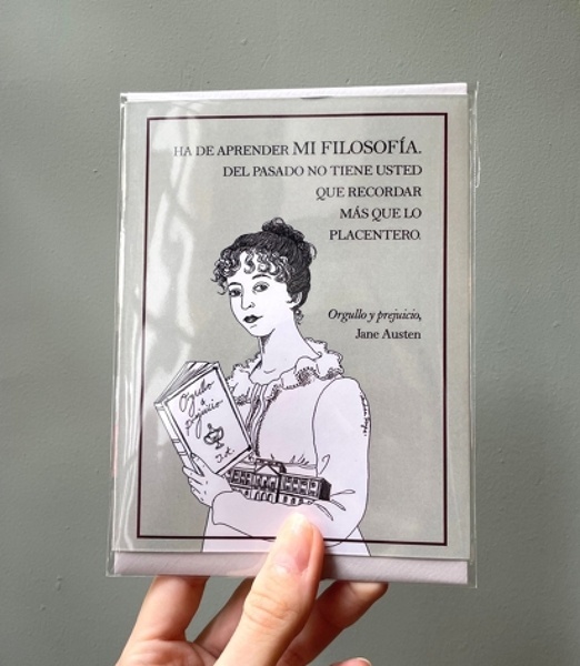 Tarjeta Jane Austen (con sobre)
