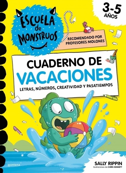 Escuela de Monstruos. Cuaderno de actividades - Cuaderno de vacaciones 'Letras, números, creatividad y pasatiempos para niños de 3 a 5 años'