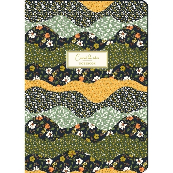 Cuaderno A5 patchwork (cantos coloreados) (192 hojas)