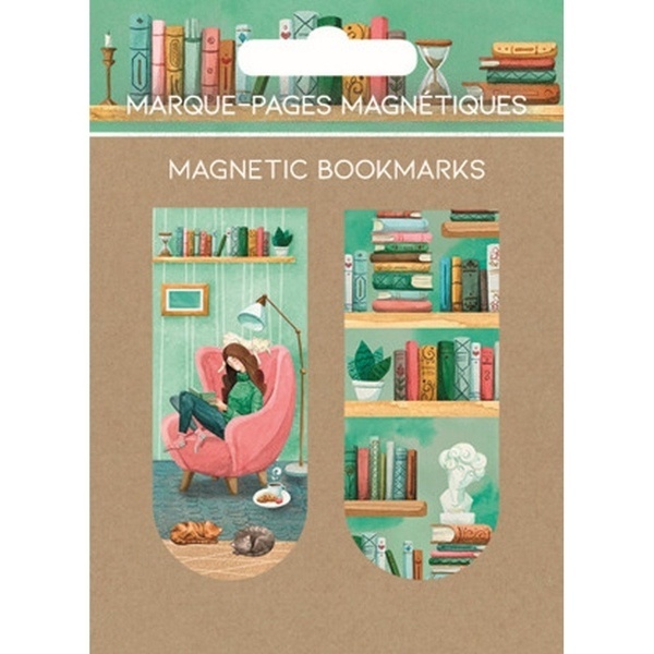 Marcapáginas magnéticos - Lectura en el salón