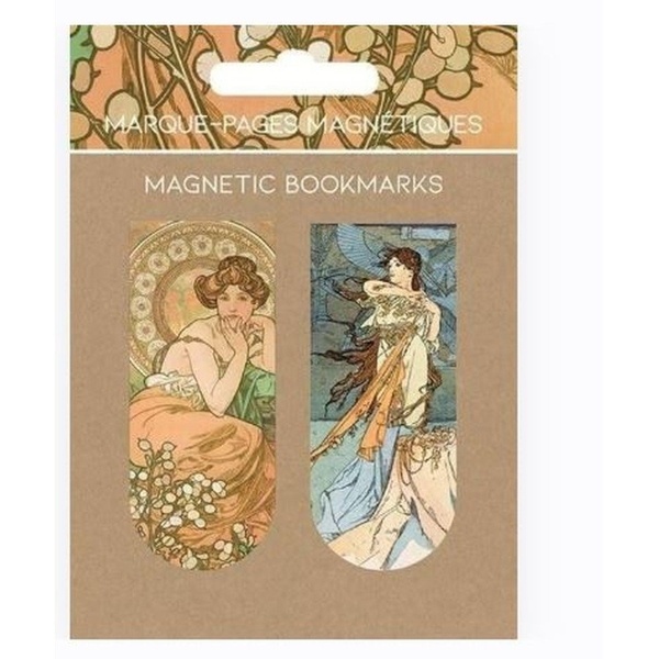 Marcapáginas magnéticos - Alphonse Mucha