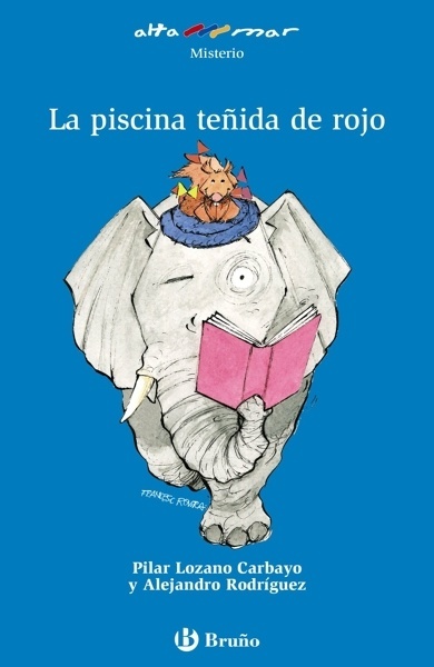 La piscina teñida de rojo