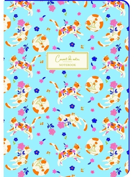 Cuaderno A5 gatos (192 hojas)
