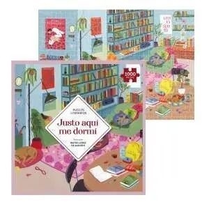 Puzzle literario Justo aquí me dormí