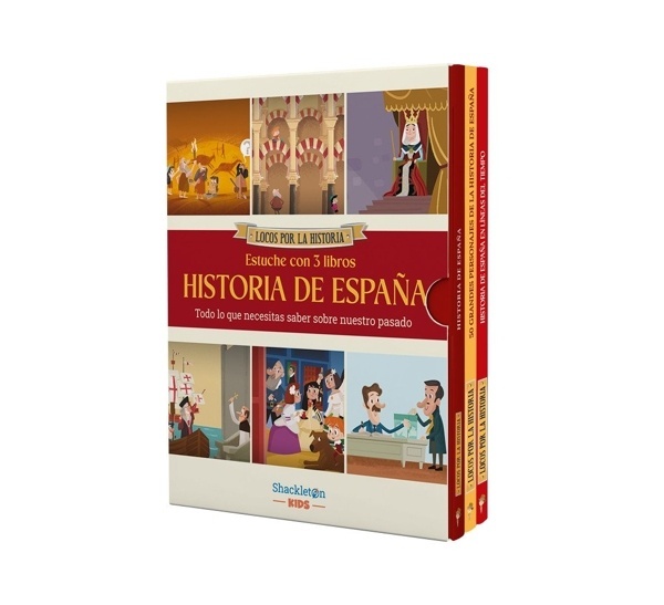 Historia de España 'Toda la historia de España, 50 grandes personajes y 14 líneas del tiempo / Descubre la manera más divertida de aprender con la colección Locos por la historia'