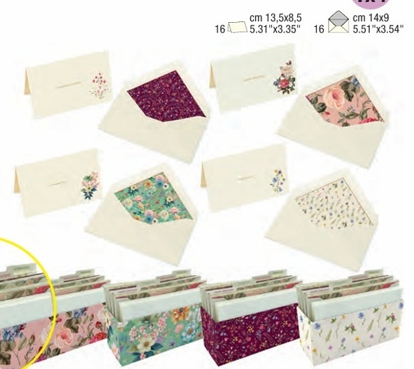 Pack 16 tarjetas + sobres felicitación - Blanco